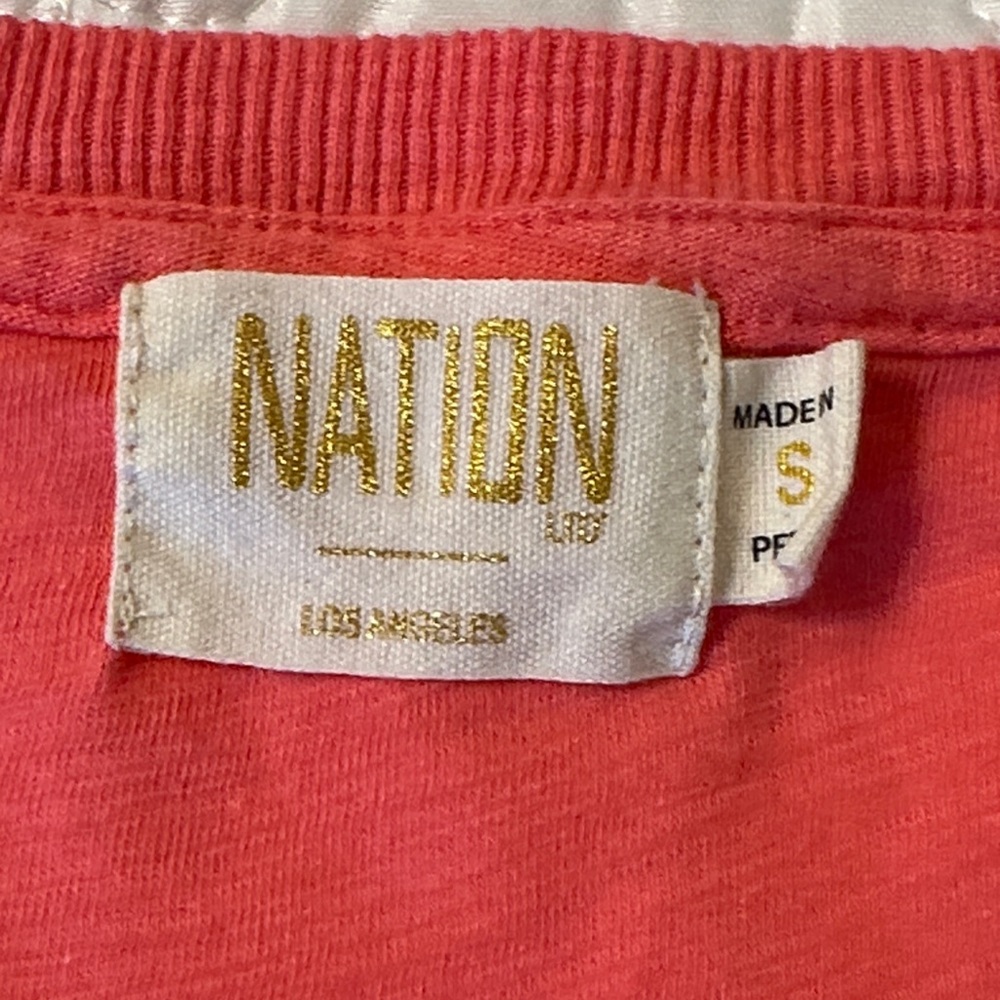 Nation LTD Women's Peach Puff Sleeve Top - Picture 7 of 9